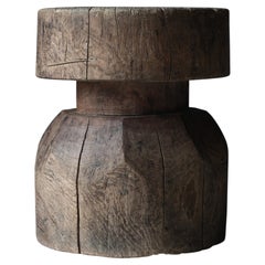 Table basse / table d'appoint japonaise ancienne en bois / 1868-1912s / Wabi-sabi