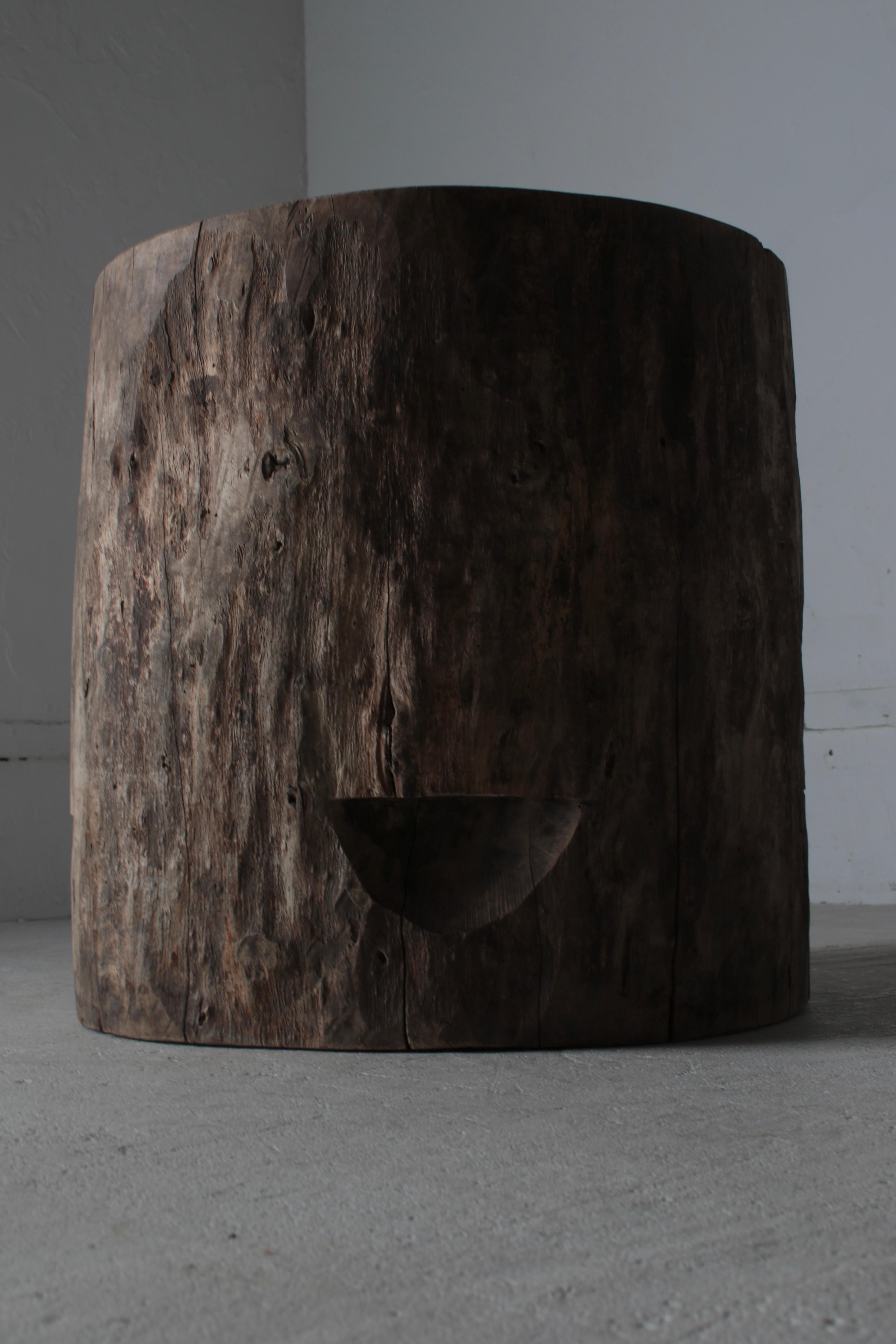 Antiker japanischer antiker Holz-Couchtisch / Beistelltisch / Wabi-sabi Rustikaler Couchtisch 5