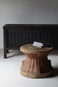 Japanese Antique Wooden Coffee Table / Side Table / Wabi-sabi Primitive