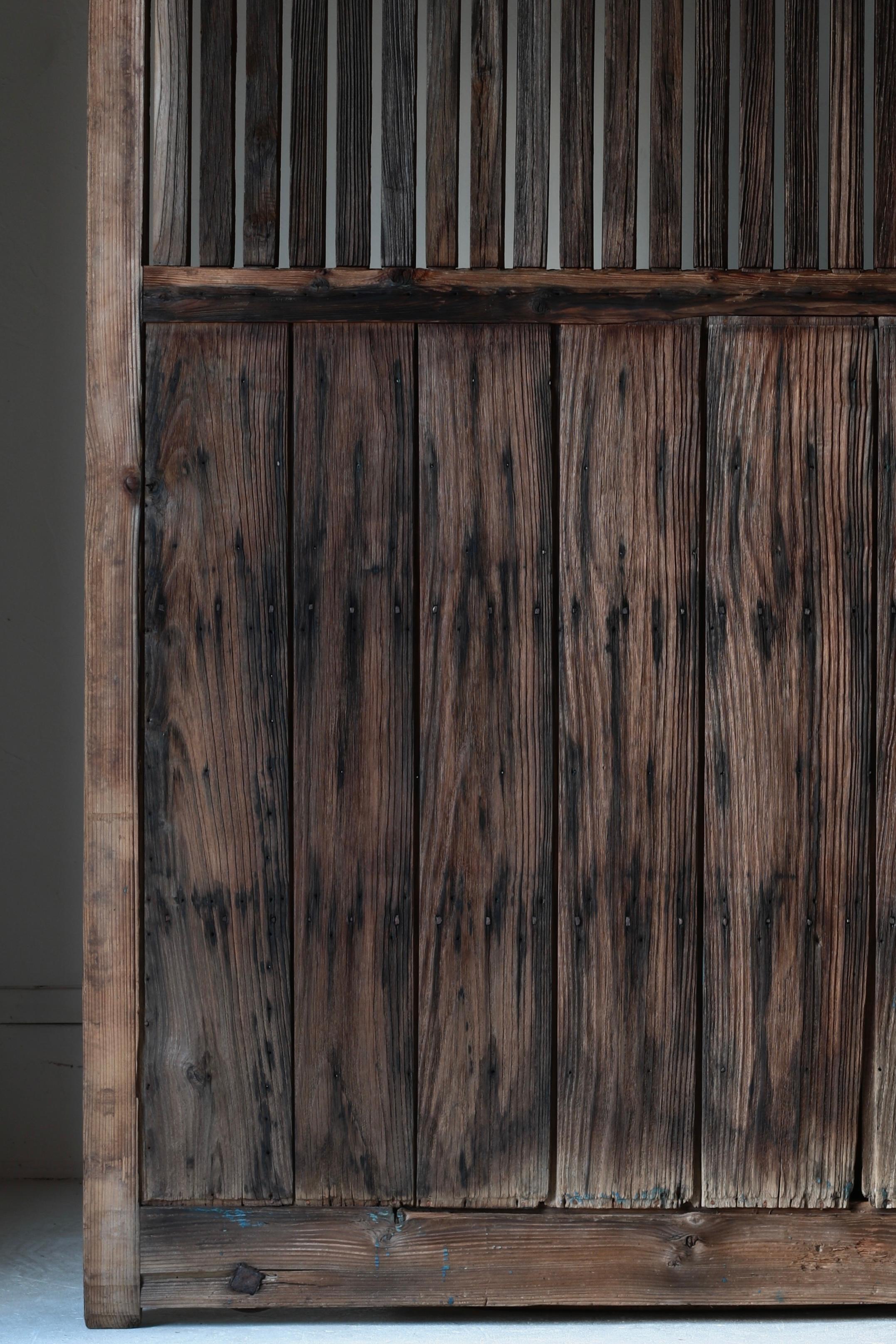 Porte japonaise ancienne en bois / Décoration intérieure / 1868-1912s / Wabi-Sabi en vente 4