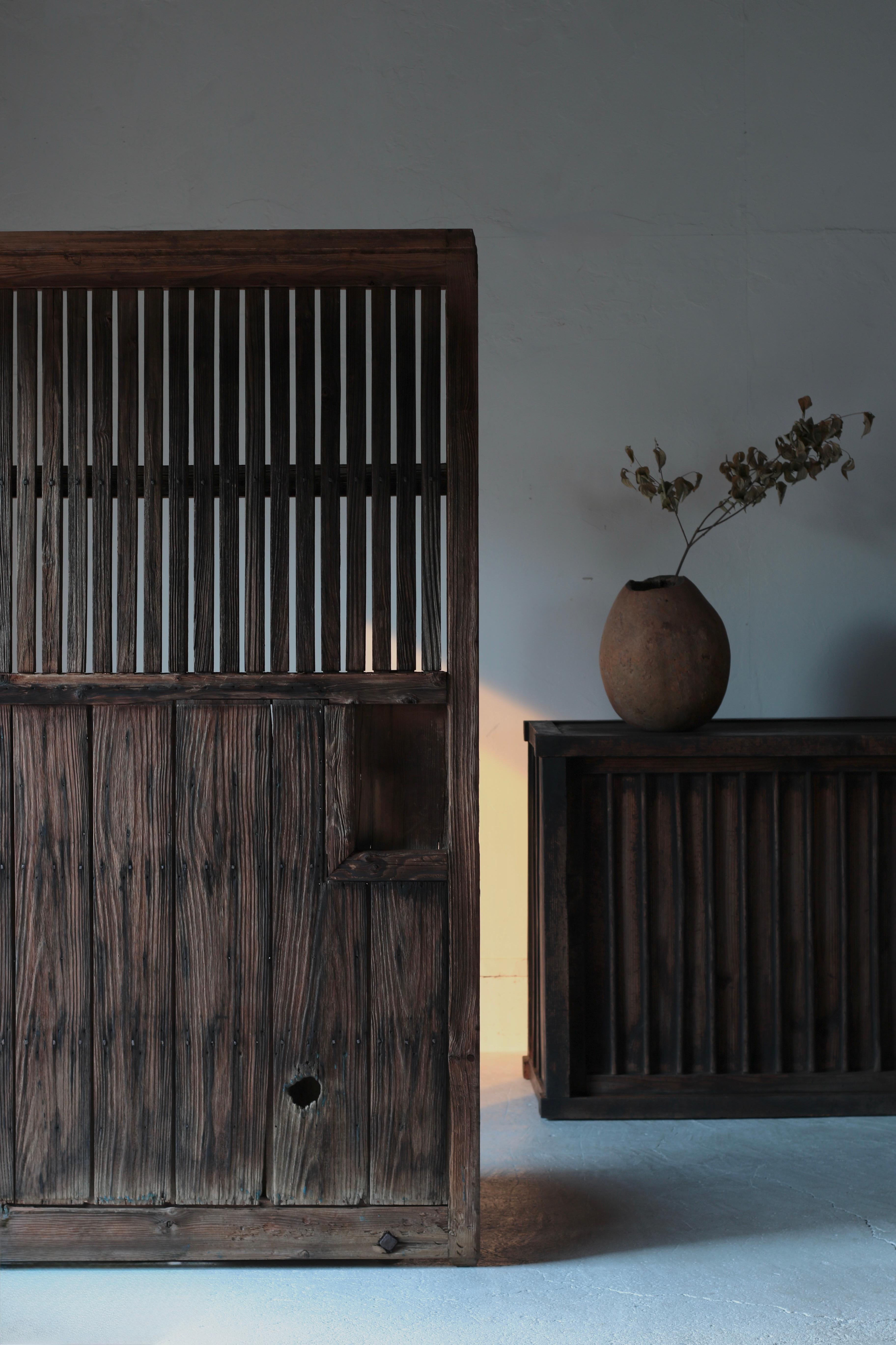 Porte japonaise ancienne en bois / Décoration intérieure / 1868-1912s / Wabi-Sabi en vente 10