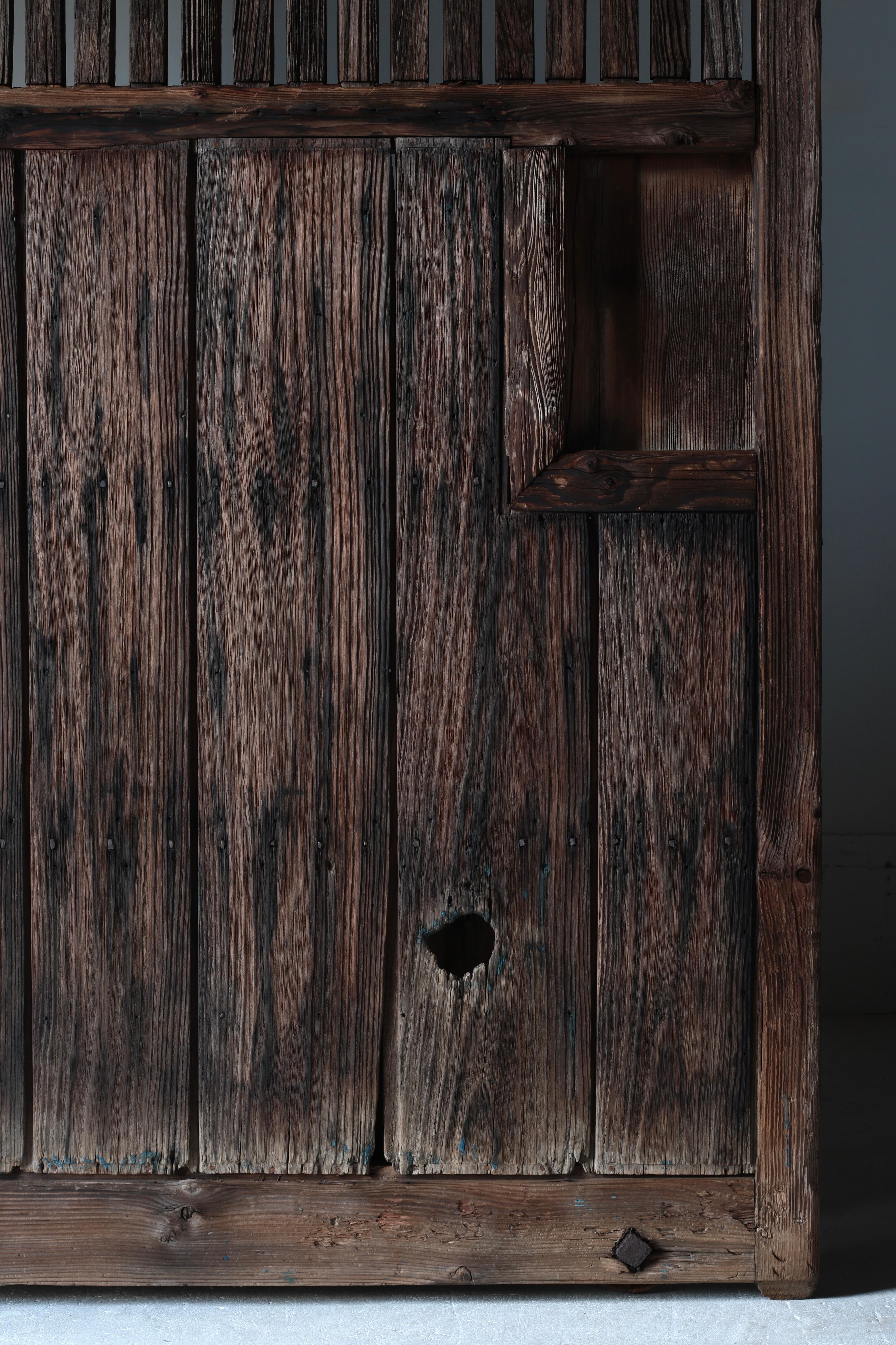 Primitif Porte japonaise ancienne en bois / Décoration intérieure / 1868-1912s / Wabi-Sabi en vente
