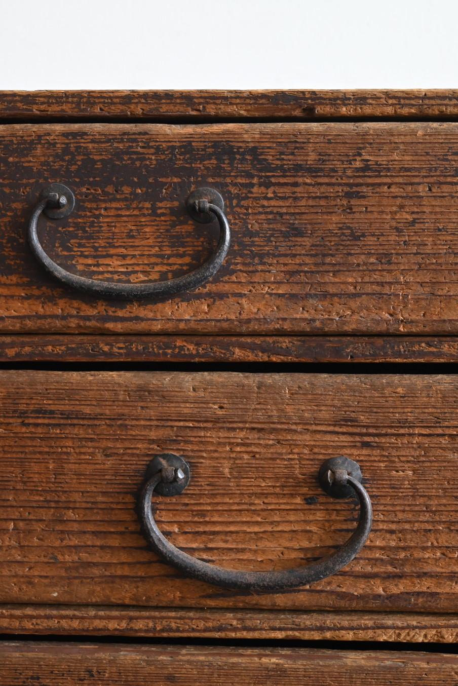 Cassettiera antica giapponese in legno/1868-1920/scomparsa di gusto in vendita 3