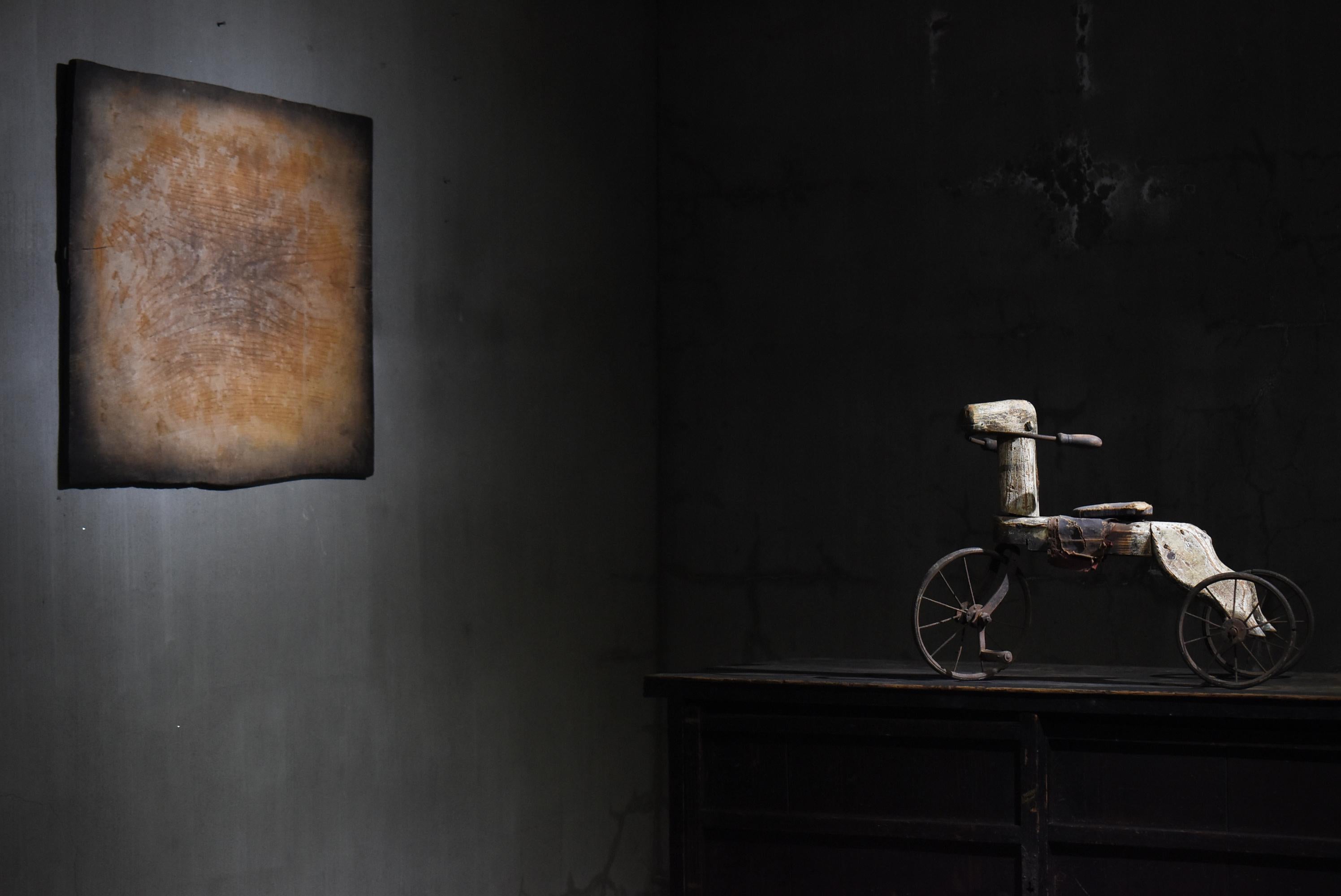 Tricycle japonais ancien en bois pour chevaux 1860s-1900s / Objects fors Wabi Sabi en vente 12