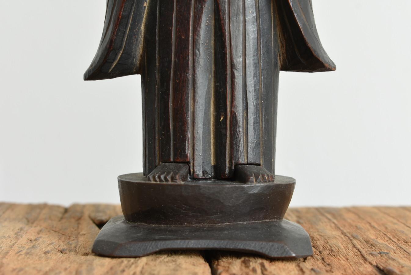 Wood Japanese antique wooden Jizo Bodhisattva/Jizo Bodhisattva, 18th-19th Century/Edo