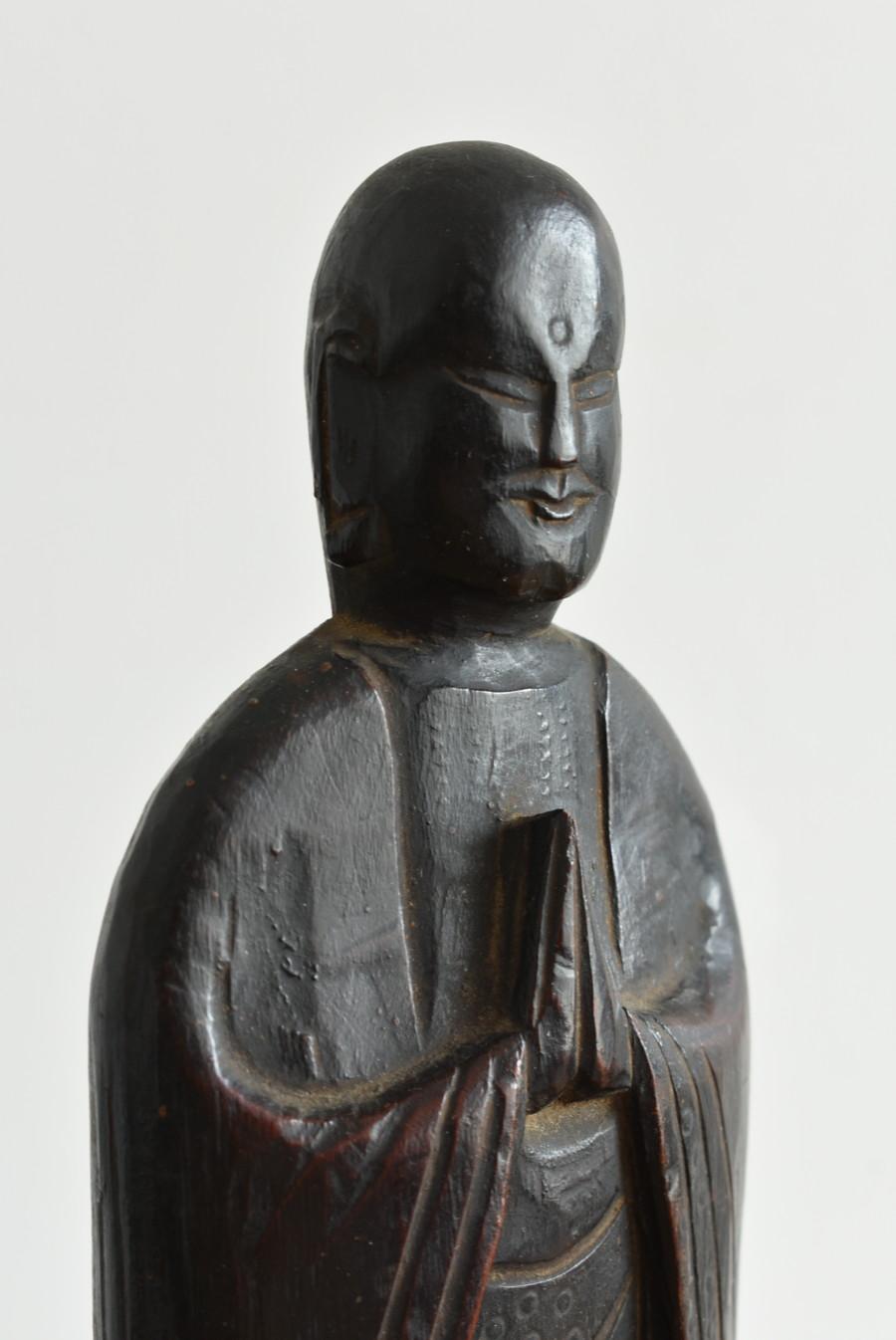 Japanese antique wooden Jizo Bodhisattva/Jizo Bodhisattva, 18th-19th Century/Edo 2