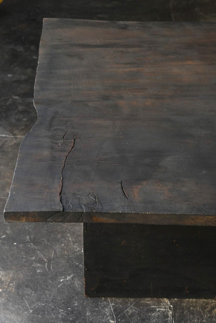 Japanese Antique Wooden Black Coffee Table / 1868-1920 / Low Table / Sofa Table For Sale 3