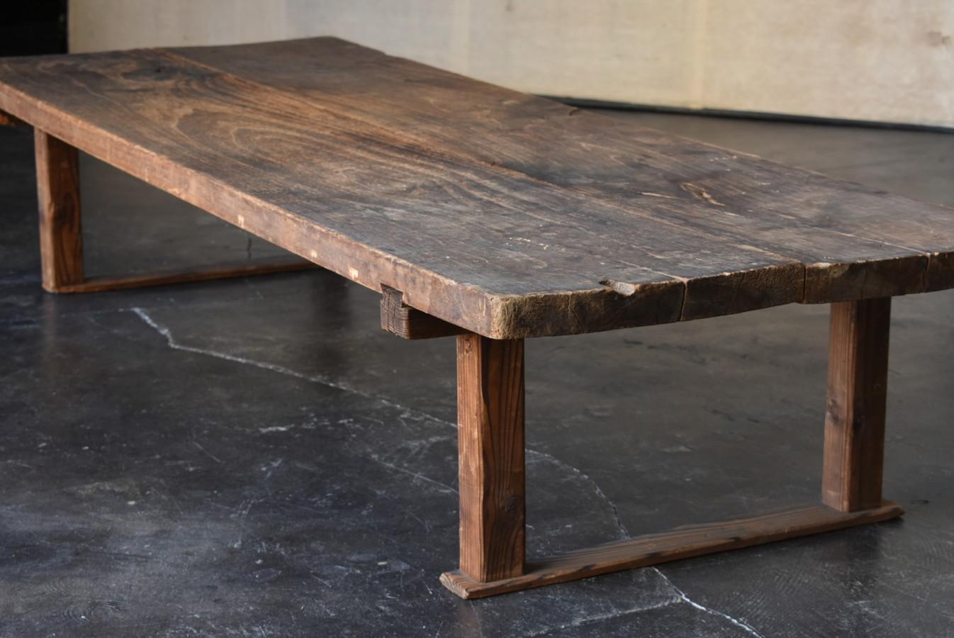 20th Century Japanese Antique Wooden Large Low Table / Sofa Table / Large Workbench / Taisho 