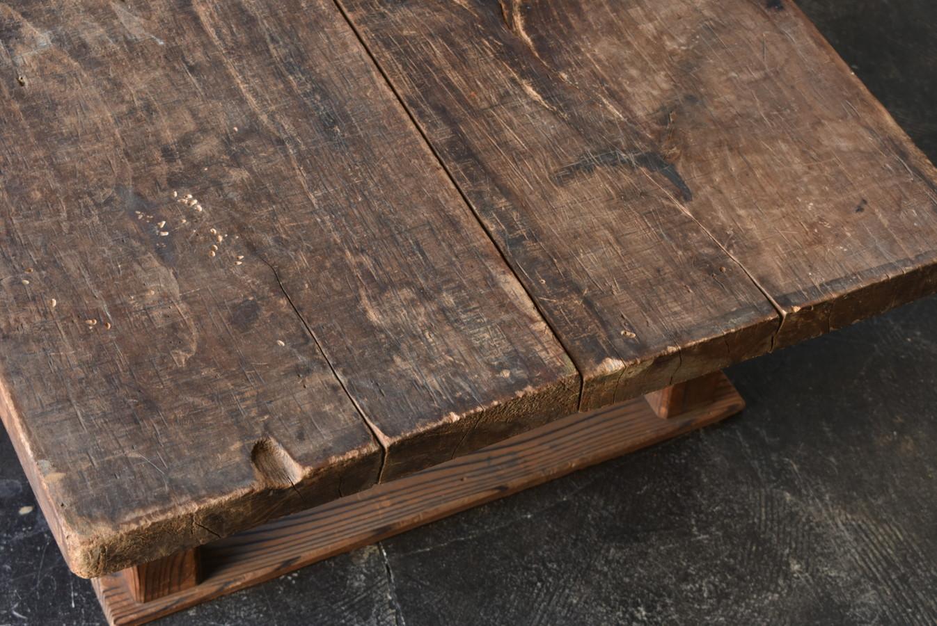 Japanese Antique Wooden Large Low Table / Sofa Table / Large Workbench / Taisho 1