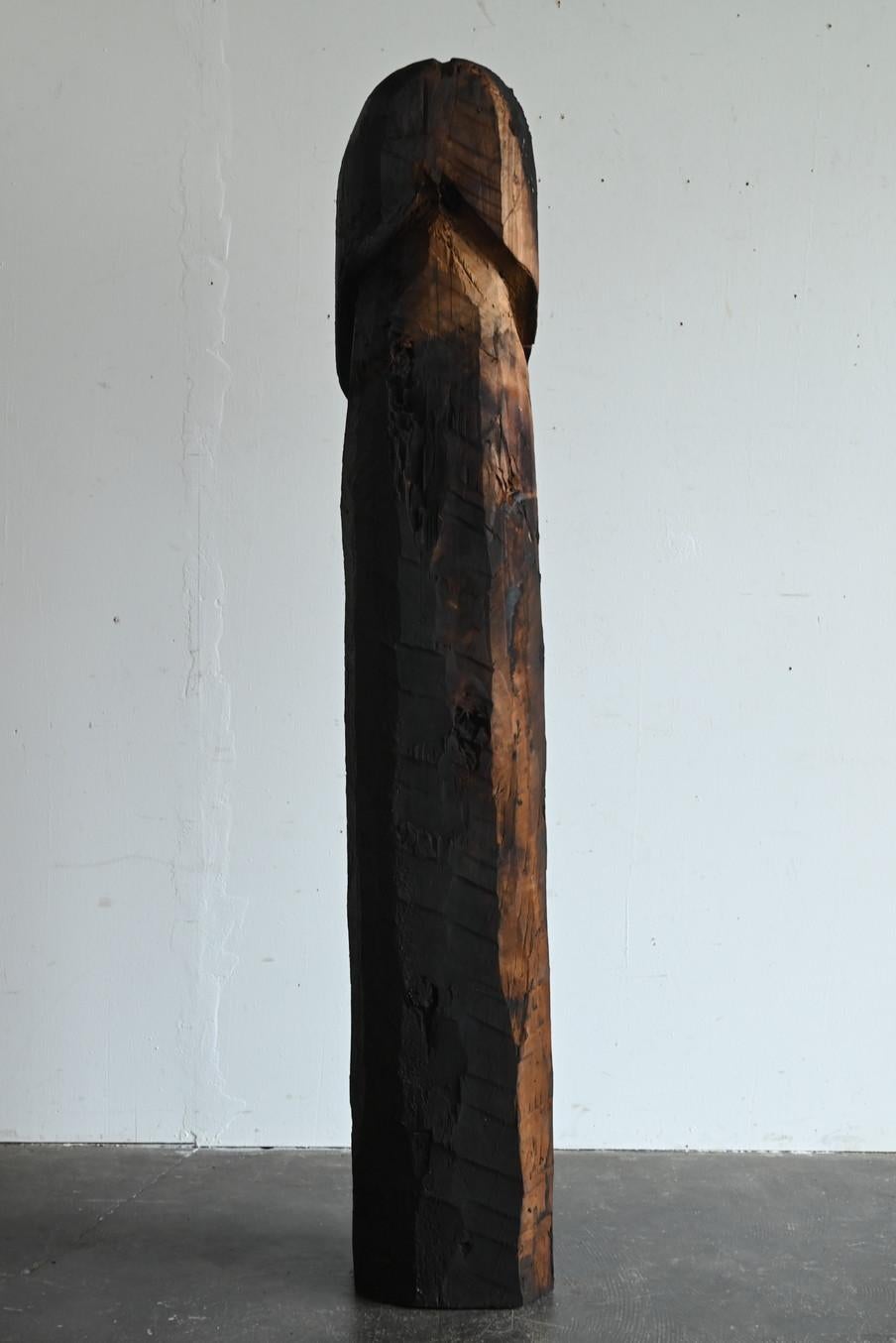 Meiji Japanese antique wooden large penis / folk belief / 1868-1920 For Sale