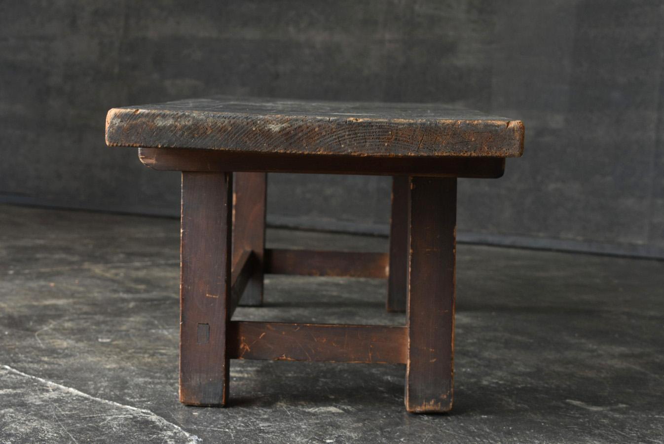 Japanese Antique Wooden Low Table/1800-1900/Edo-Meiji Period/Simple Sofa Table 2