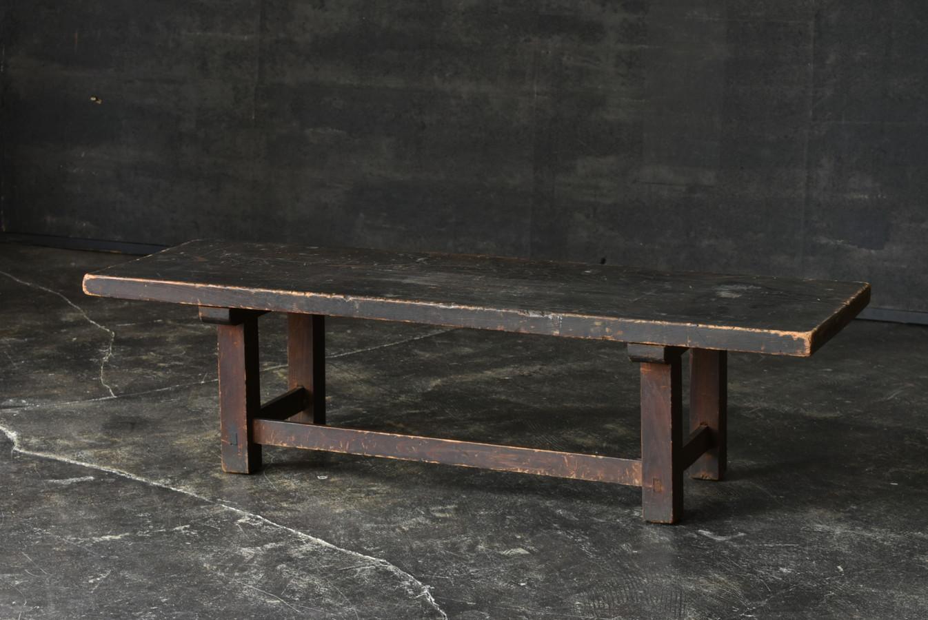 Japanese Antique Wooden Low Table/1800-1900/Edo-Meiji Period/Simple Sofa Table 3