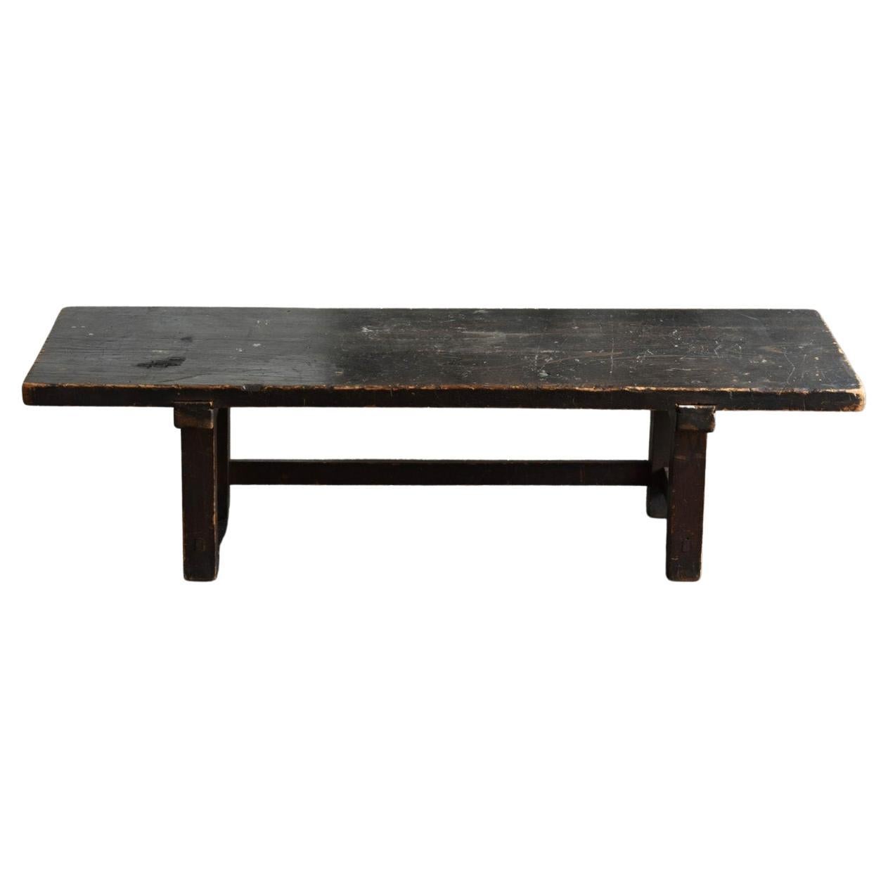 Japanese Antique Wooden Low Table/1800-1900/Edo-Meiji Period/Simple Sofa  Table For Sale at 1stDibs
