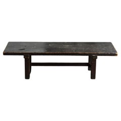Japanese Used Wooden Low Table/1800-1900/Edo-Meiji Period/Simple Sofa Table