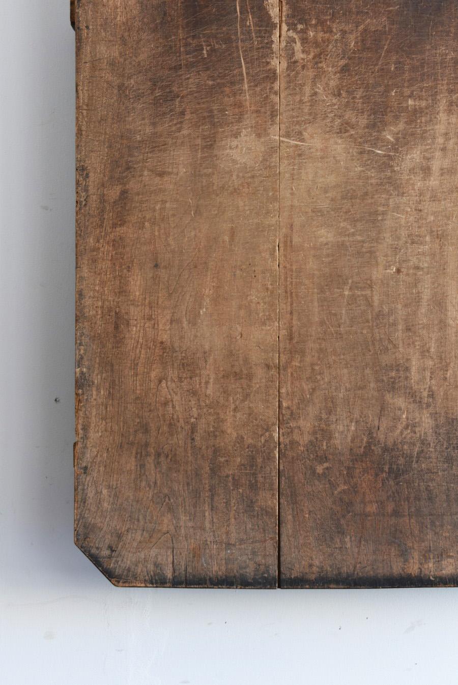Japanese Antique Wooden Low Table/1846/Edo/Wall Hanging Abstract Painting 4