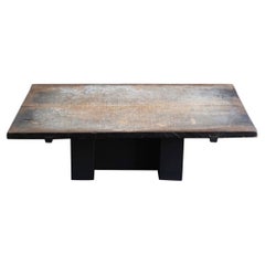 Japanese Antique Wooden Low Table / 1850-1912 / Wabi-Sabi Coffee Table