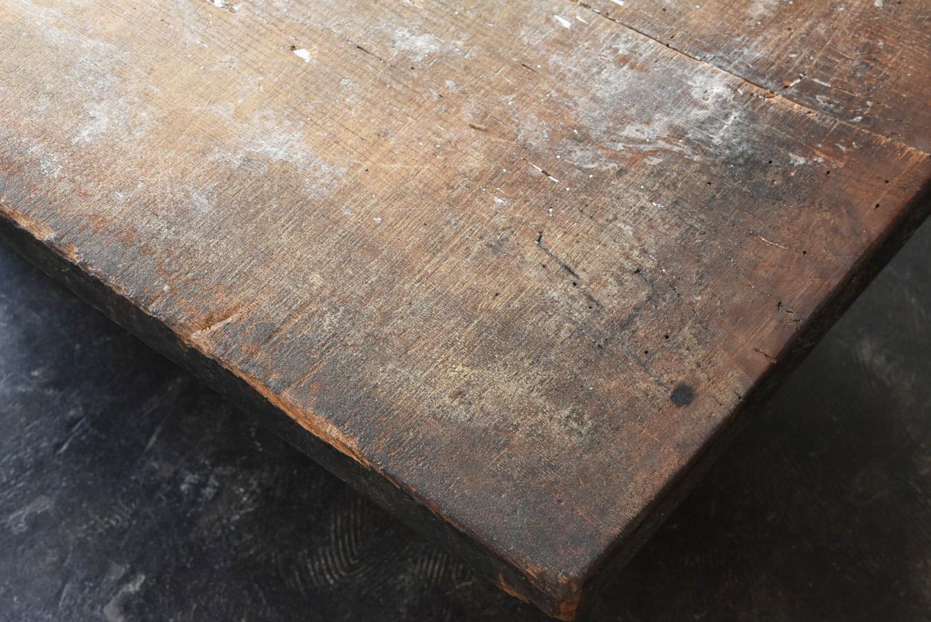 Japanese Antique Wooden Low Table / 1850-1920 / Coffee Table / Wabi Sabi Table 14