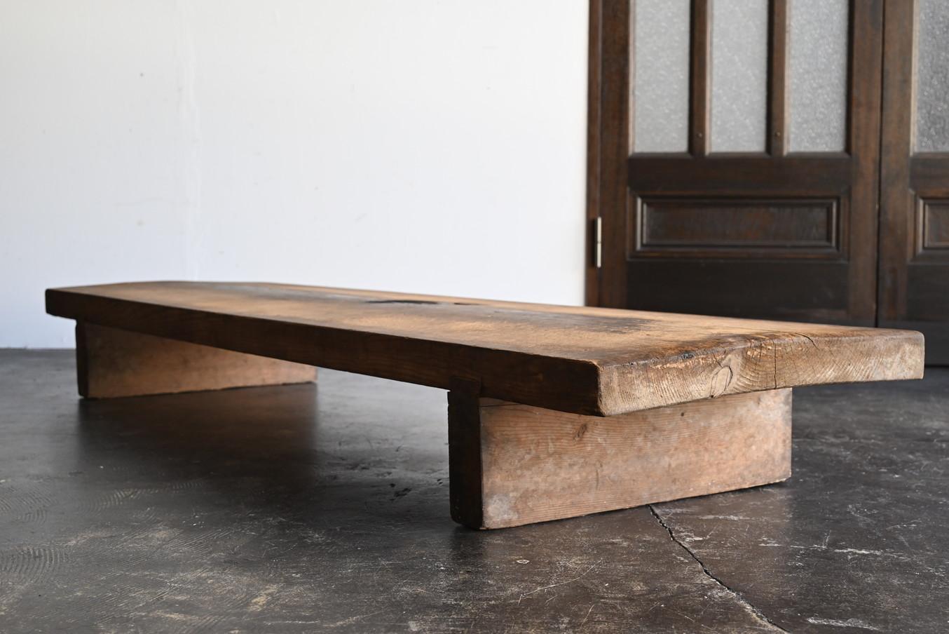 Japanese antique wooden low table/1867/Late Edo period/Wabisabi table/Folk art 6