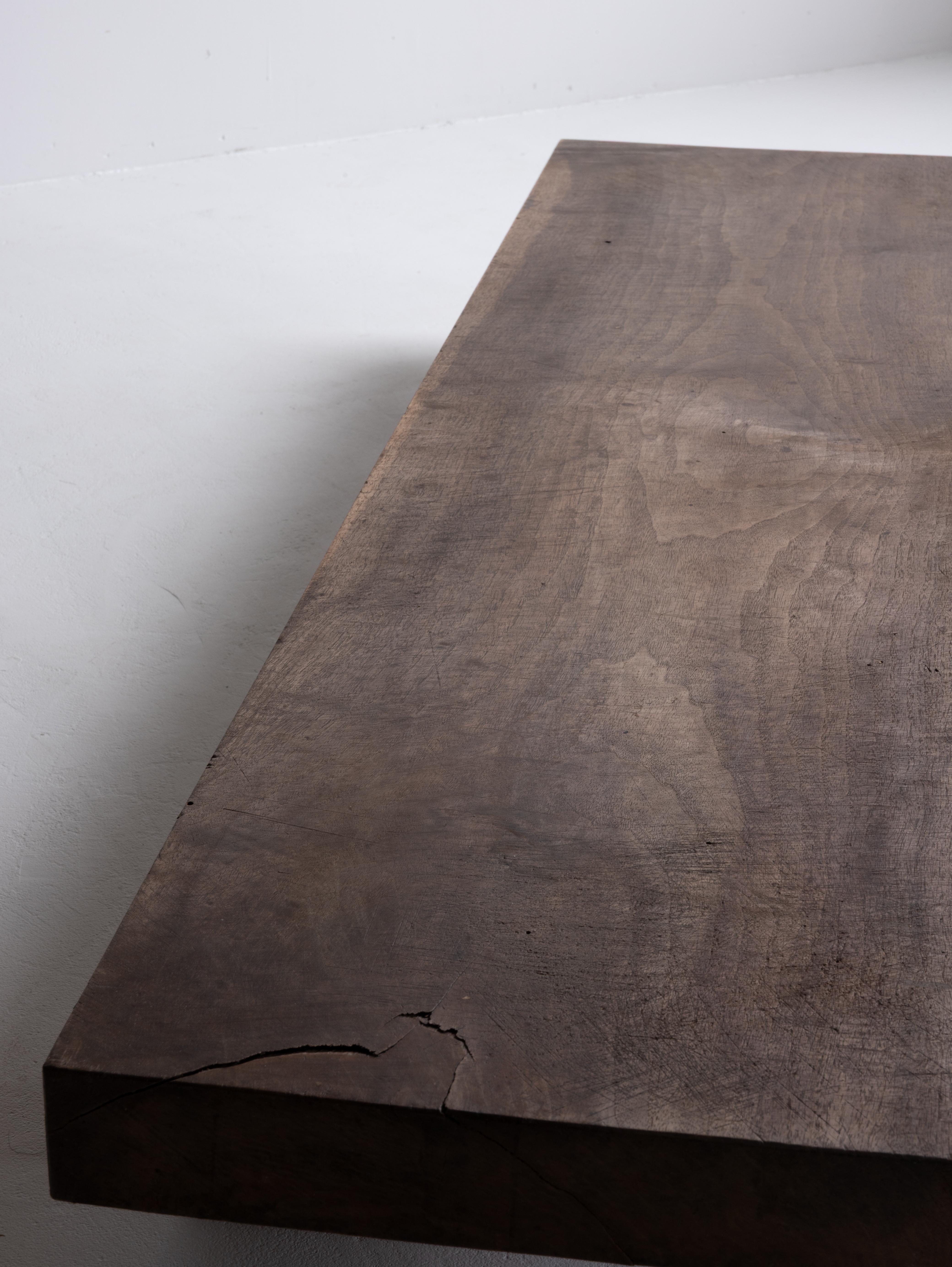 Table basse japonaise ancienne en bois/1867/Période Edo tardive/Table Wabisabi/Art folklorique en vente 6