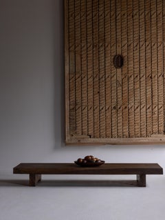 Japanese antique wooden low table/1900's/Wabisabi table/Folk art