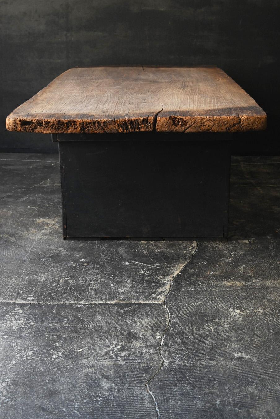 Japanischer antiker niedriger japanischer Holztisch/1868-1920/Wabi-sabi Couchtisch im Angebot 7