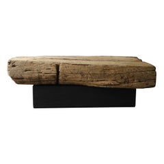 Mesa baja de madera antigua japonesa/1868-1920/Mesa de sofá/Wabi-sabi/mesa central