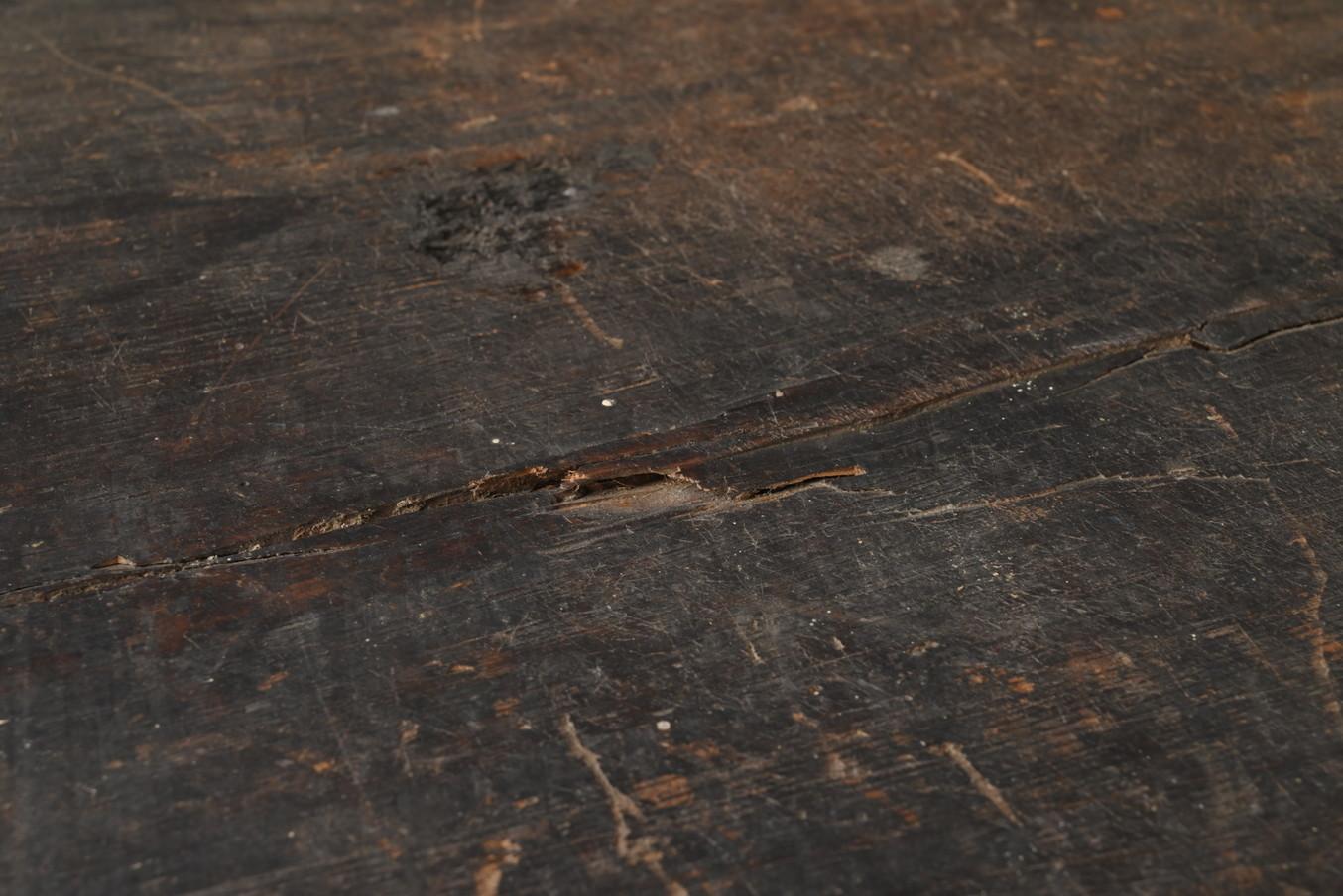 Japanese antique wooden low table/1868-1920/Wabi-Sabi sofa table 5