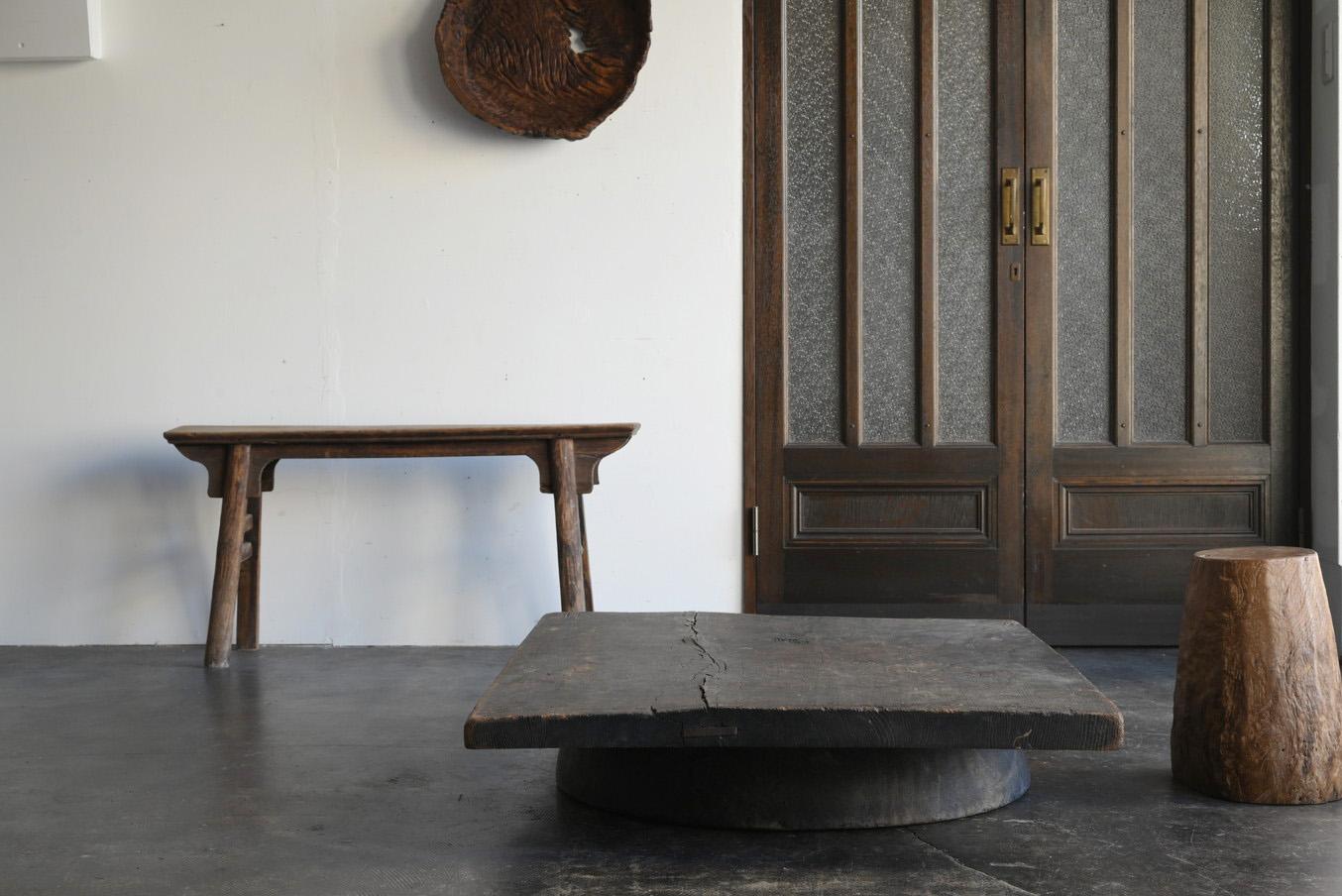 Japanese antique wooden low table/1868-1920/Wabi-Sabi sofa table 13