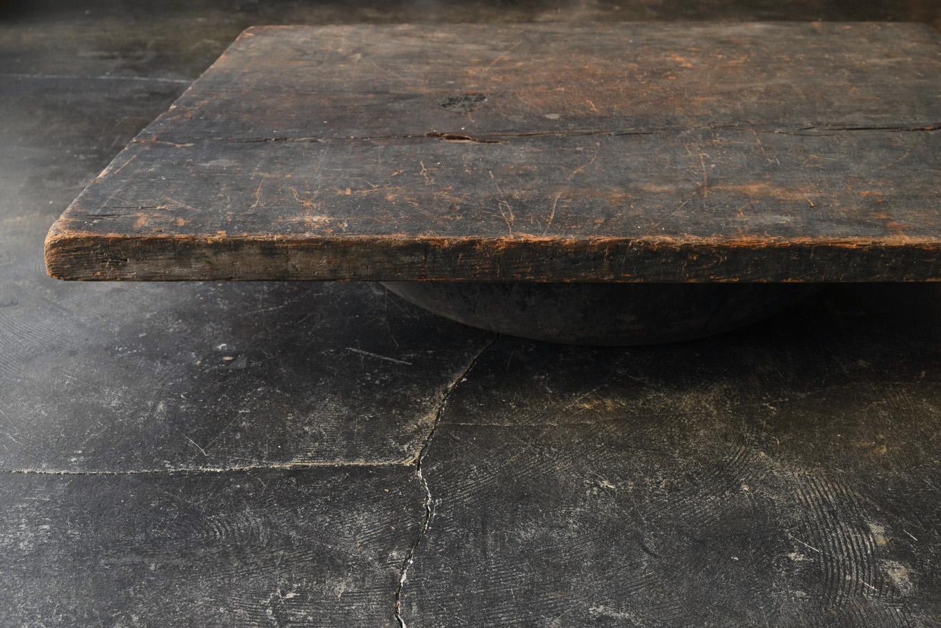 19th Century Japanese antique wooden low table/1868-1920/Wabi-Sabi sofa table