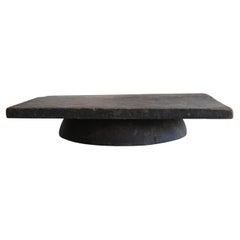 Japanese antique wooden low table/1868-1920/Wabi-Sabi sofa table