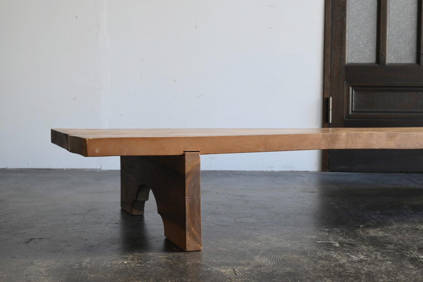 20th Century Japanese antique wooden low table/20th century/coffee table/sofa table For Sale