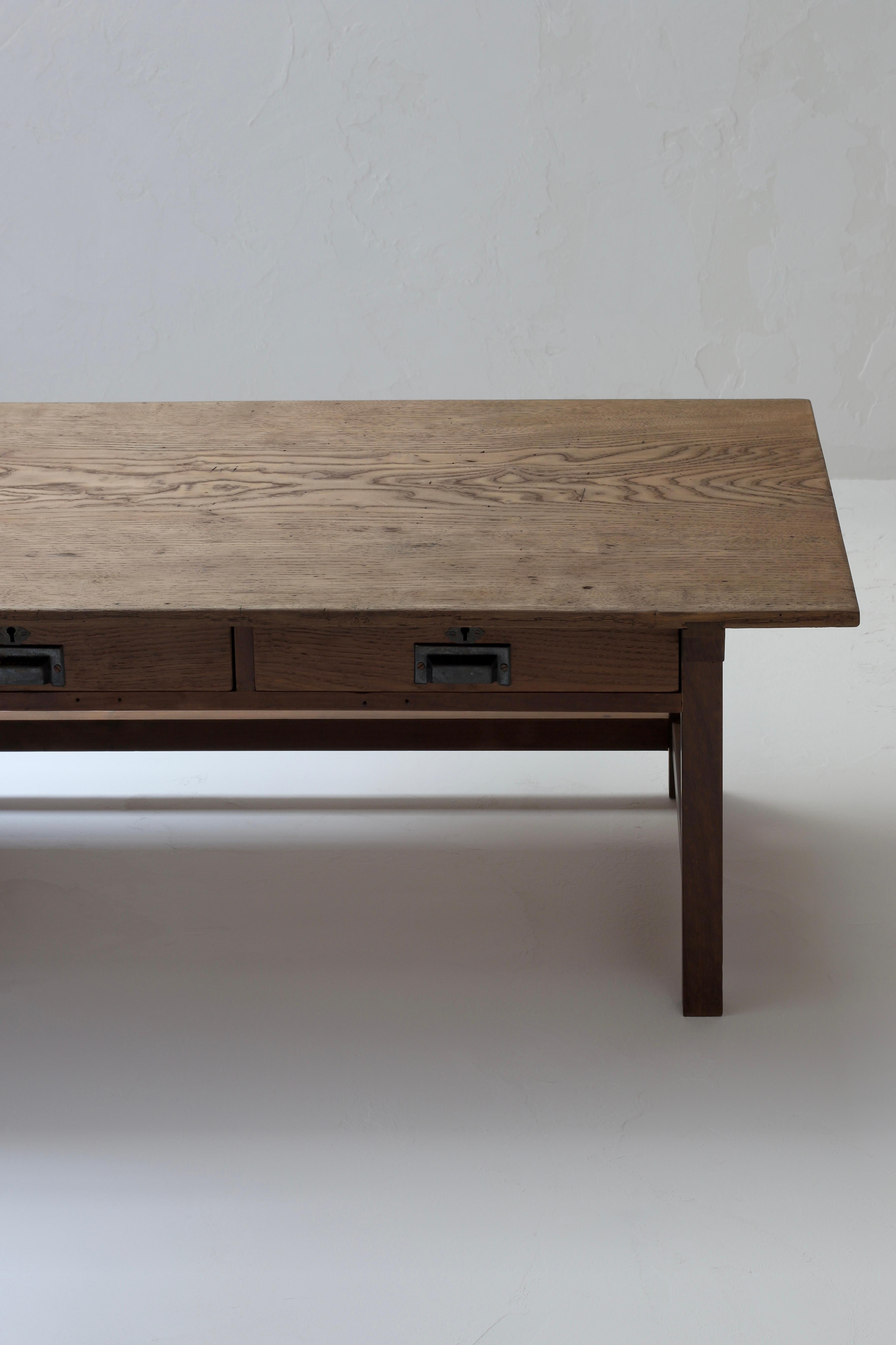 20th Century Japanese Antique Wooden Low Table / Coffee Table / 1912s-1926s / WabiSabi For Sale