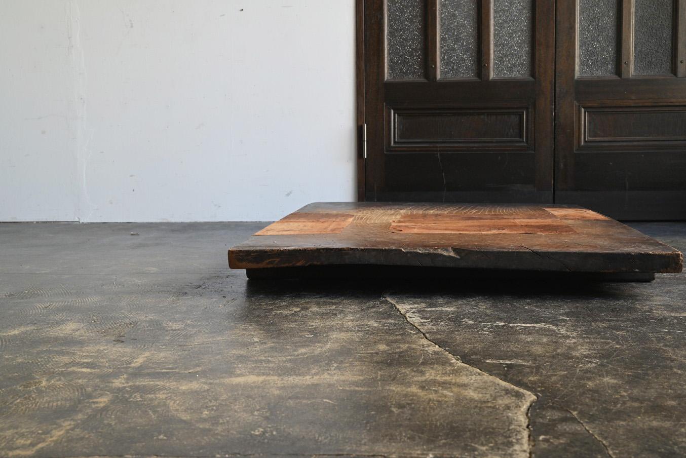 Table basse japonaise ancienne recouverte de papier washi/workbench Wabi-sabi en vente 5