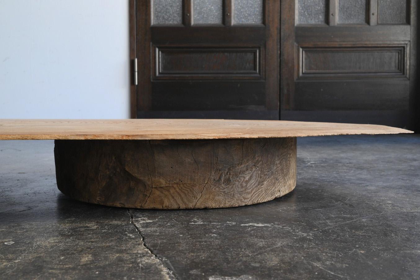 Japanese antique wooden low table/early 20th century/coffee table For Sale 4