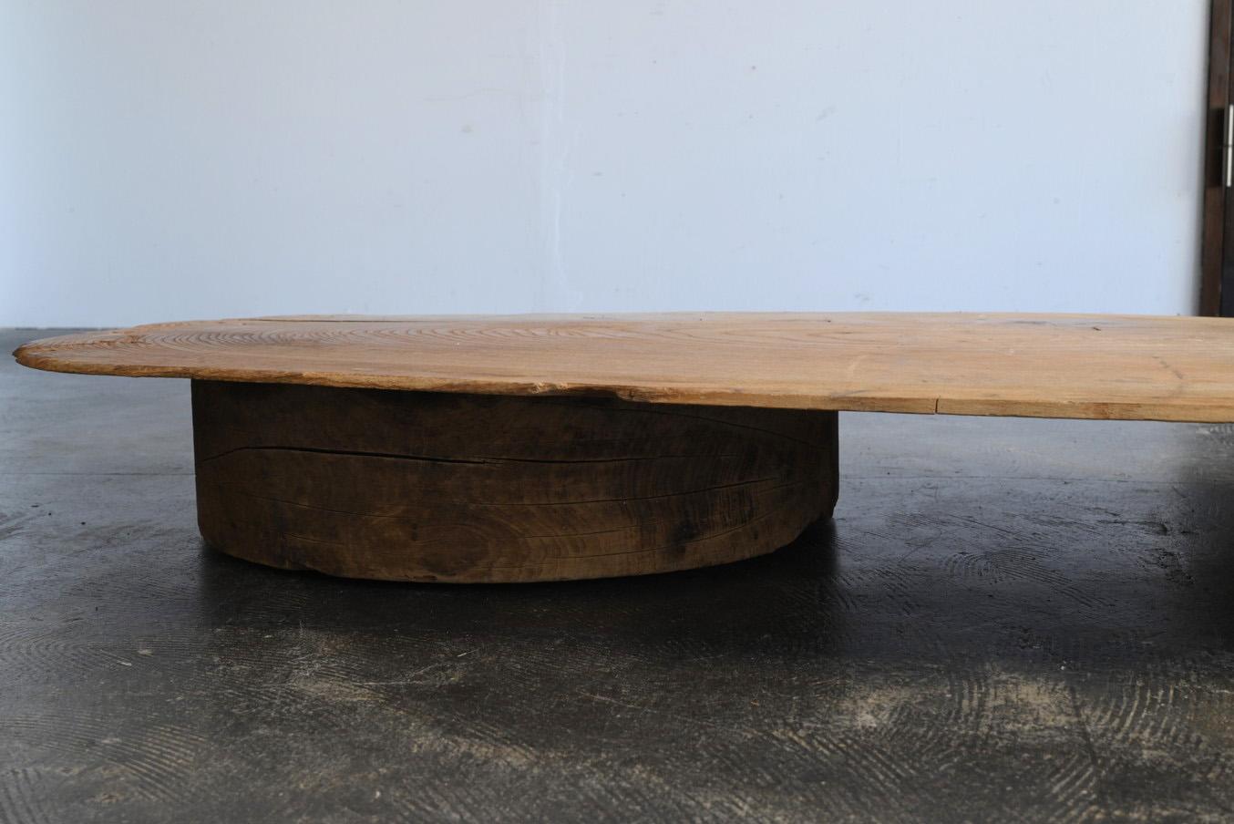Japanese antique wooden low table/early 20th century/coffee table For Sale 5