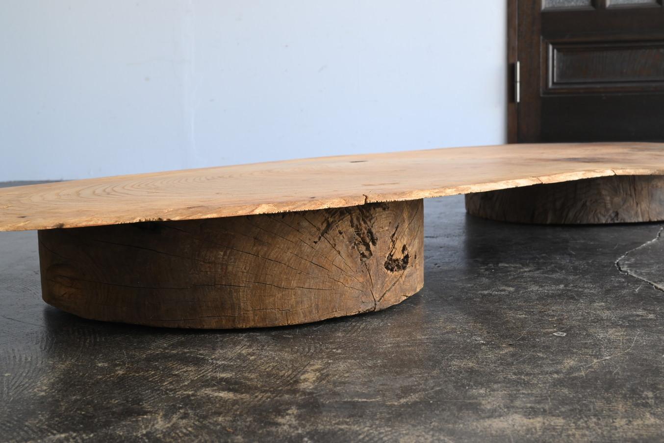 Japanese antique wooden low table/early 20th century/coffee table For Sale 7