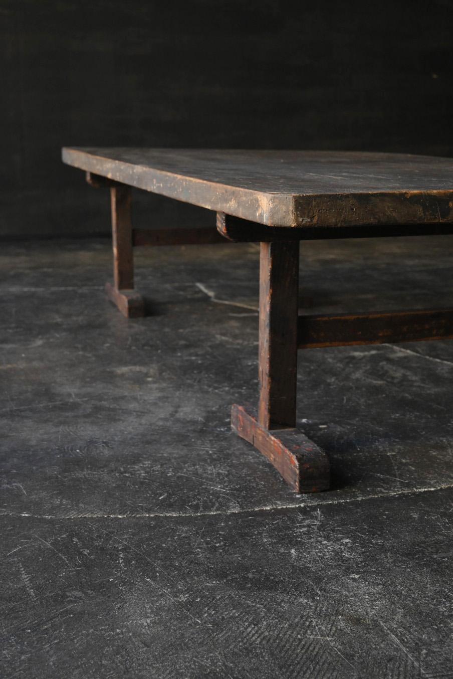 Japanese antique wooden low table/first half of the 20th /Wabisabi coffee table 6