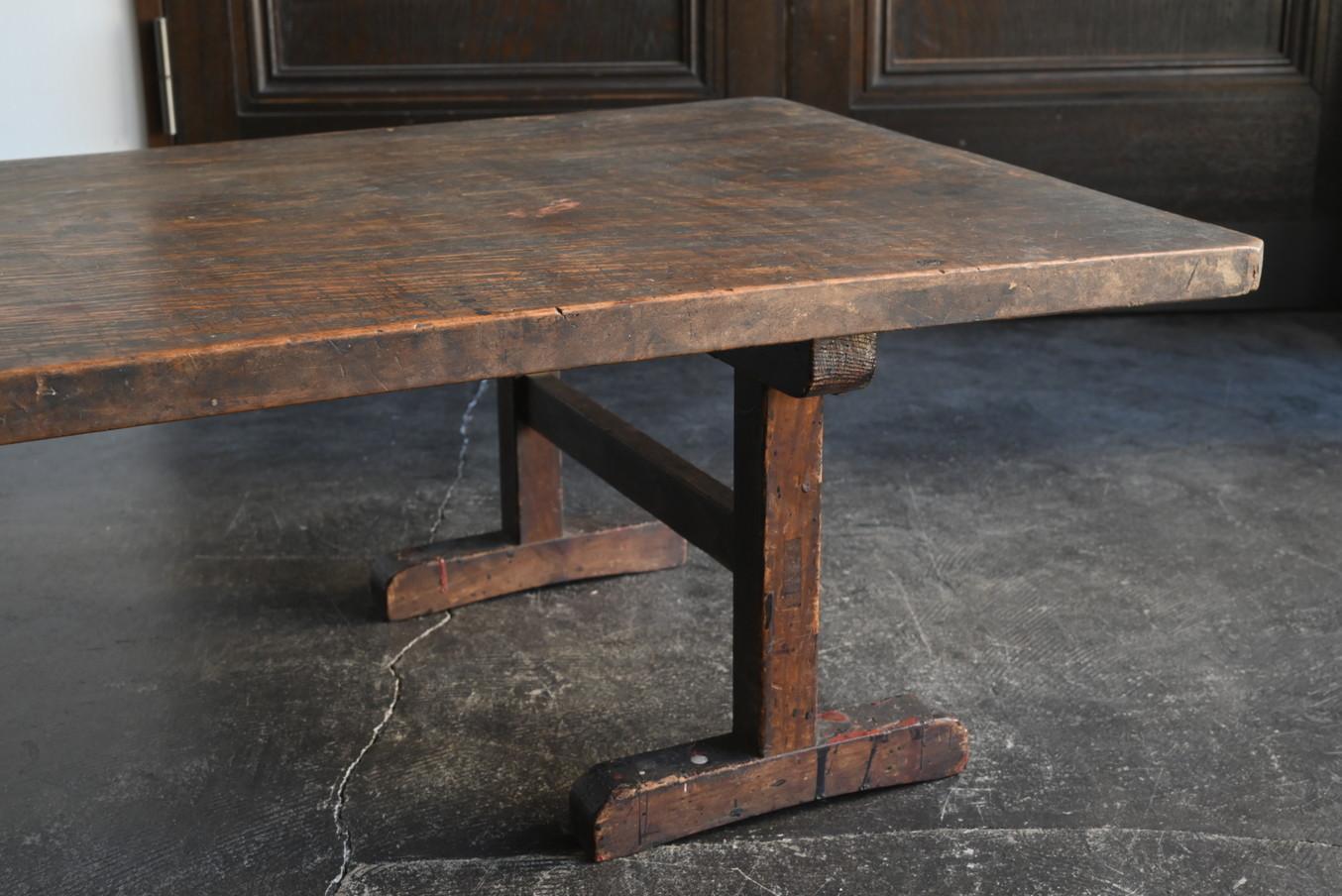 20th Century Japanese antique wooden low table/first half of the 20th /Wabisabi coffee table