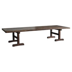 Table basse japonaise ancienne en bois/première moitié du 20ème /Table basse Wabisabi