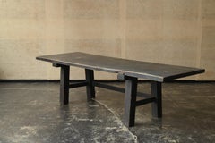 Table basse japonaise ancienne en bois/fin du 19e siècle/bureau d'écriture/fu-du-ku-e