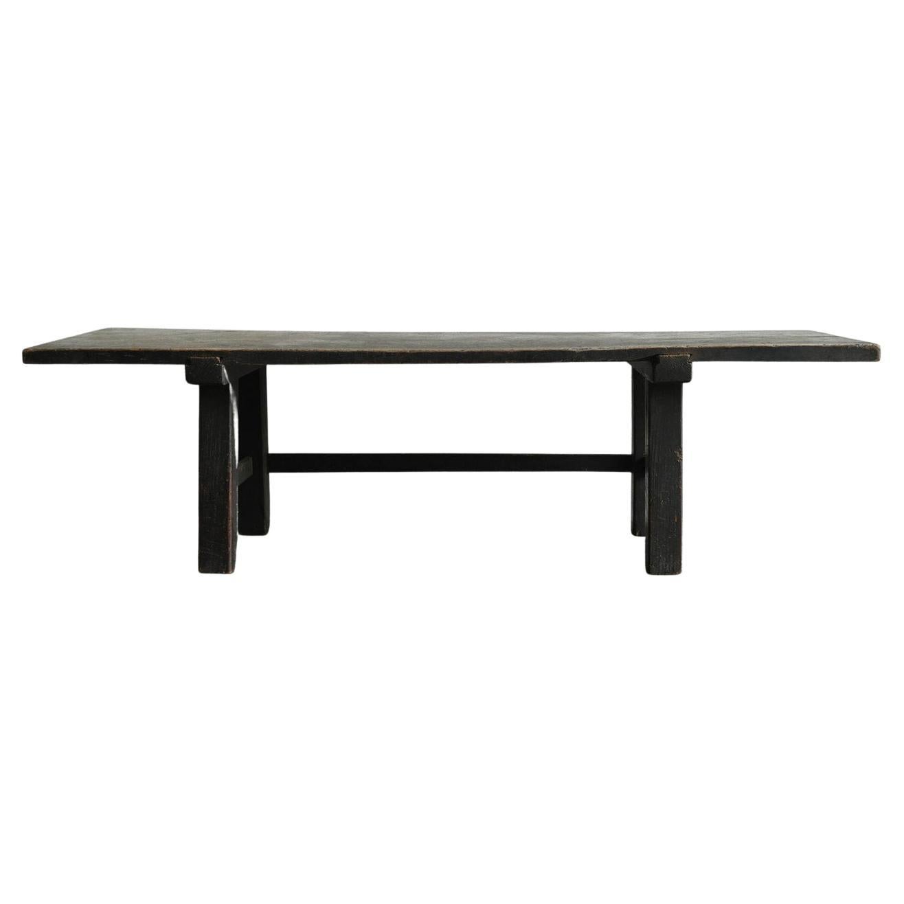 Japanese antique wooden low table/late 19th century/writing desk/fu-du-ku-e