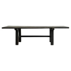 Japanese antique wooden low table/late 19th century/writing desk/fu-du-ku-e
