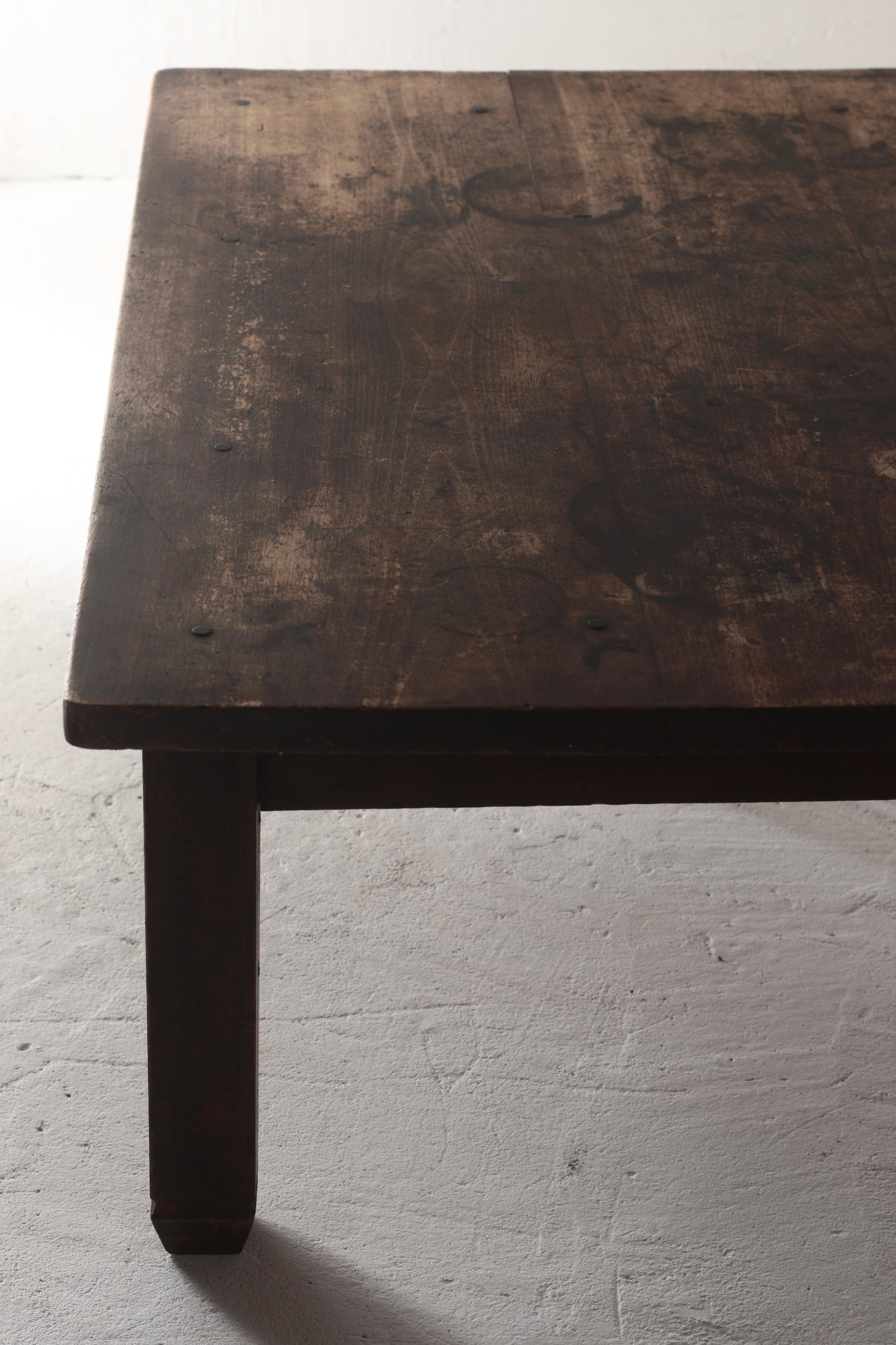 Japanese Antique Wooden Low Table / Meiji period / WabiSabi 3