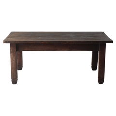 Japanese Antique Wooden Low Table / Meiji period / WabiSabi