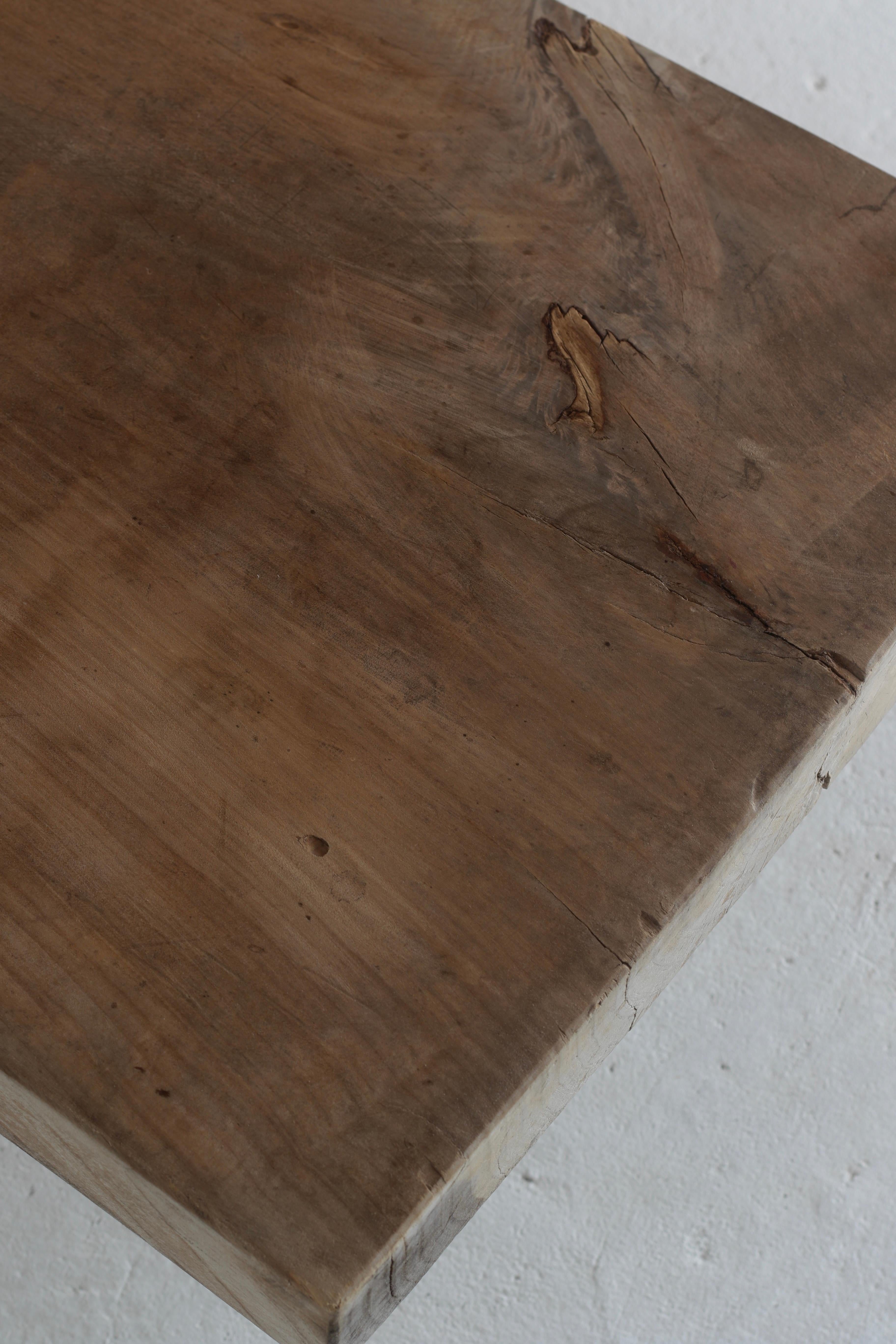 Japanese Antique Wooden Low Table / Taisho Period WabiSabi Primitive 5