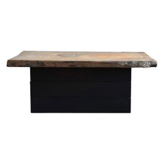 Japanese Antique Wooden Low Table/Wabi Sabi Sofa Table/1870-1920