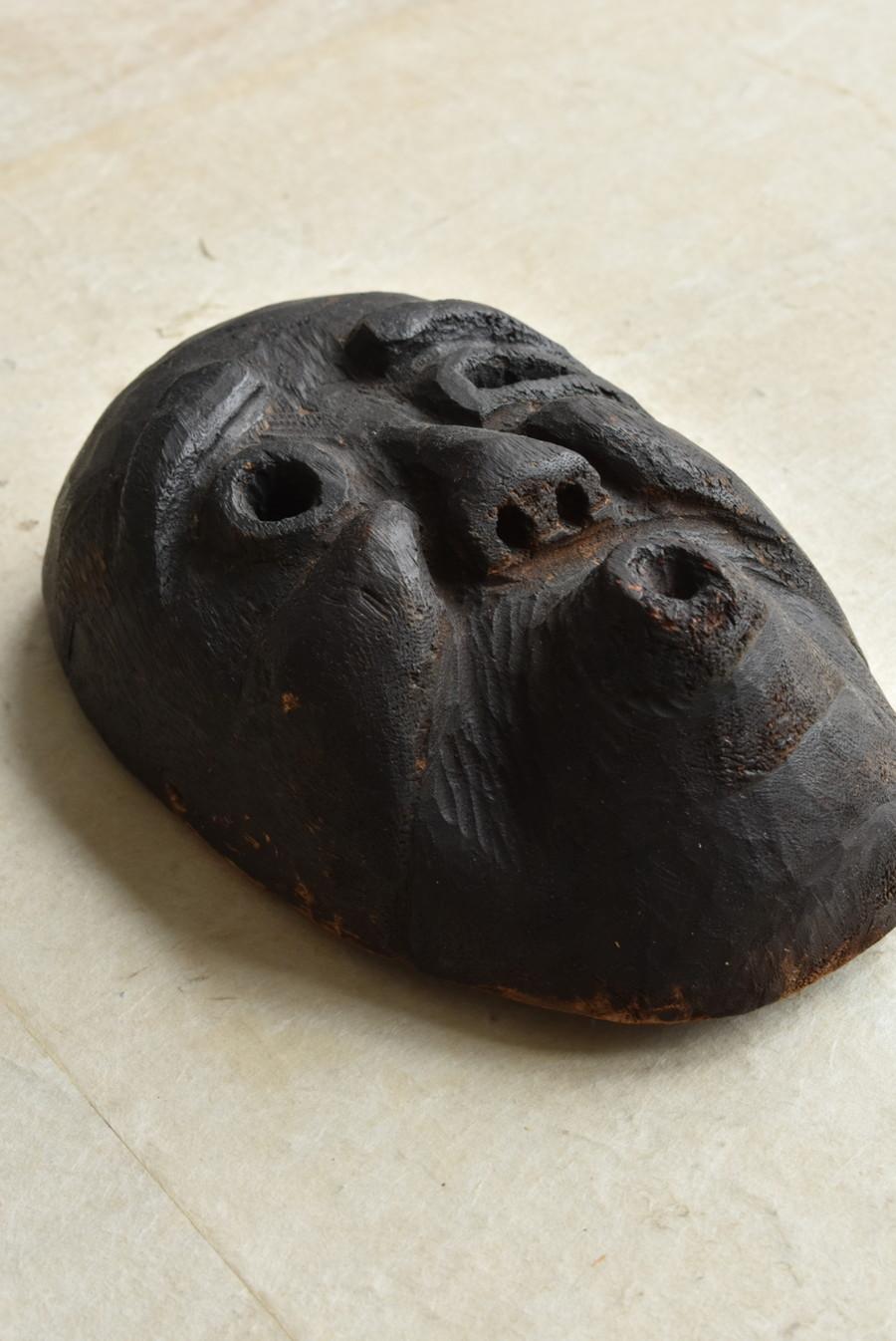 Japanese Antique Wooden Mask 