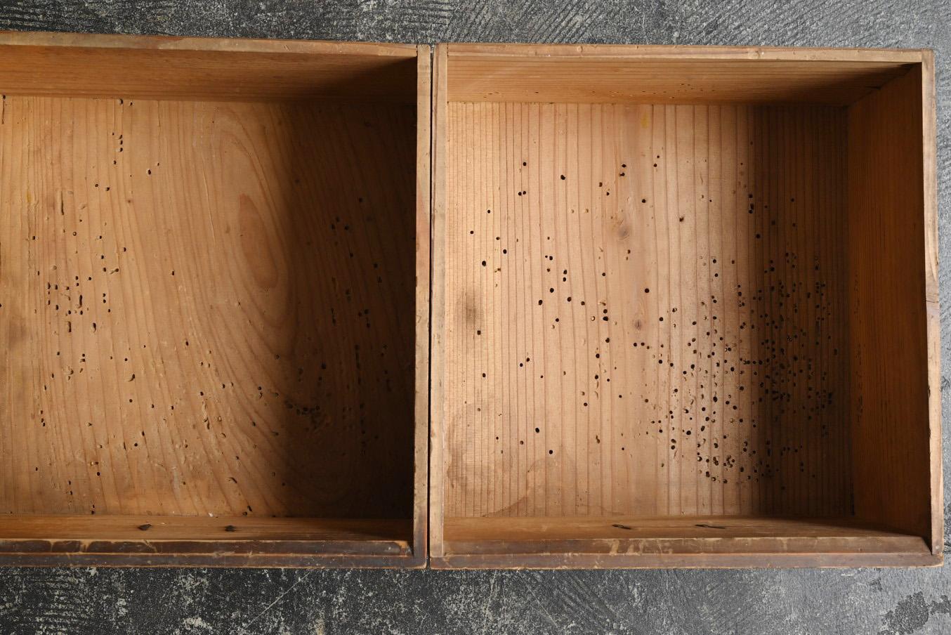 Japanische antike medizinische Schublade aus Holz/1868-1920/MINGEI/Meiji-Taisho im Angebot 6