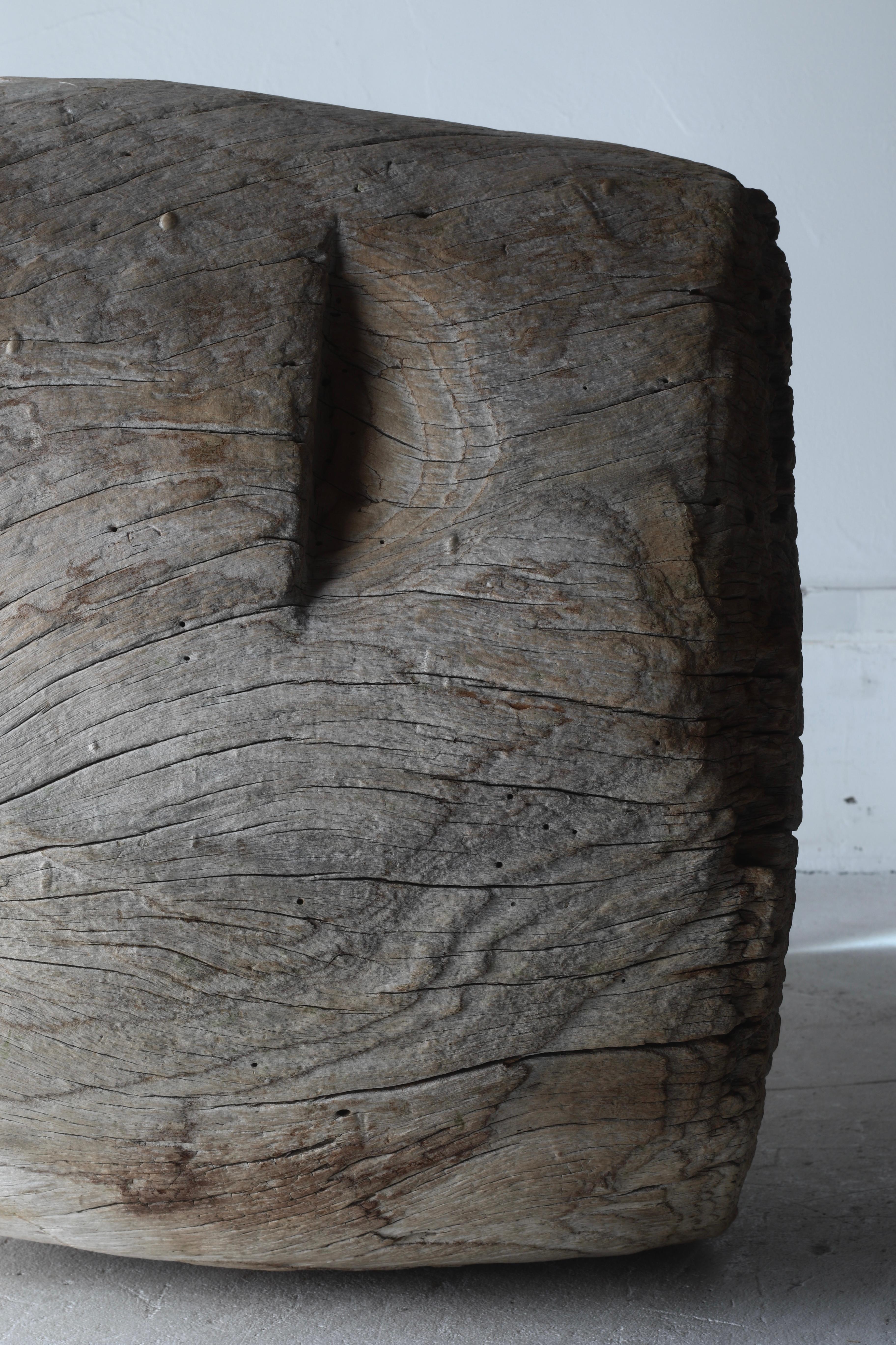 Mortar japonais ancien / Table basse / Wabisabi Primitive 1