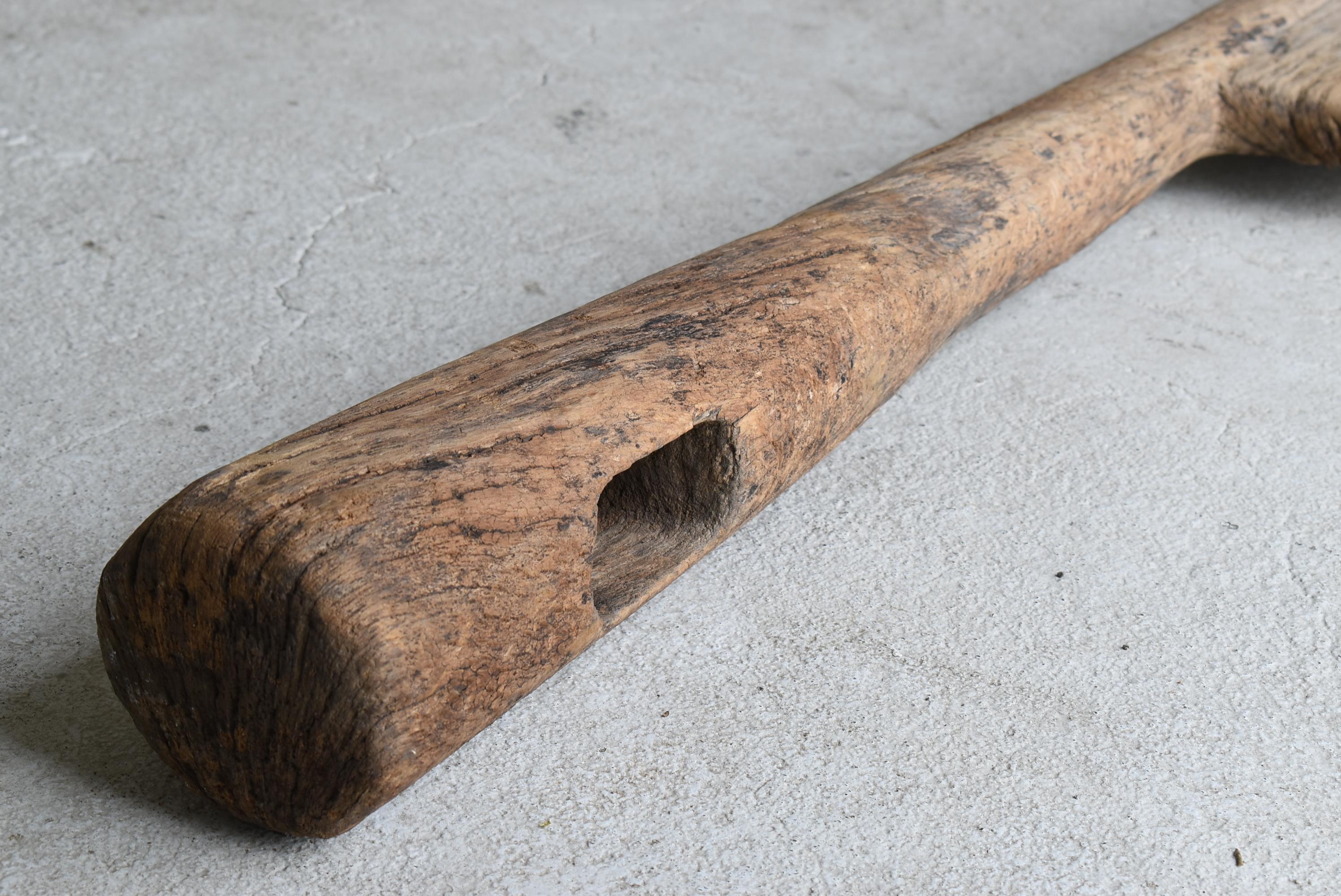 Oak Japanese Antique Wooden Oar 1800s-1860s / Folk Tools Wabisabi Mingei Object
